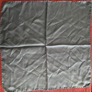 Black Pure Silk Pocket Square / Scarf - 18.5"